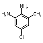 structure of CAS# 109671-52-5, 5-Chloro-3-Methyl-1,2-Benzenediamine;(2-amino-4-chloro-6-methylphenyl)amine;2-Amino-4-acetoxy-5-methoxybenzoic acid;2-Amino-4-chloro-6-methylphenylamine