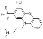 structure of CAS# 1098-60-8, Triflupromazine Hydrochloride;N,N-Dimethyl-3-[2-(Trifluoromethyl)Phenothiazin-10-Yl]Propan-1-Amine Hydrochloride;N,N-Dimethyl-3-[2-(Trifluoromethyl)-10-Phenothiazinyl]Propan-1-Amine;Hydron;Chloride;N,N-Dimethyl-3-[2-(Trifluoromethyl)-10-Phenothiazinyl]Propan-1-Amine Hydrochloride
