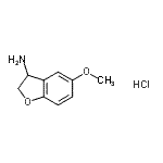 CAS#: 109926-36-5， 5-Methoxy-2,3-Dihydro-1-Benzofuran-3-Amine Hydrochloride (1:1)