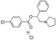 CAS 登录号:109936-63-2, (1-苯基-2-吡咯烷-1-基乙基)4-氯苯甲酸酯盐酸盐