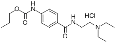 CAS#: 109966-65-6， Diethyl-[2-[[4-(Propoxycarbonylamino)Benzoyl]Amino]Ethyl]Azanium Chloride