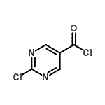 structure of CAS# 110099-99-5, 2-Chloro-5-Pyrimidinecarbonyl Chloride;2-chloropyrimidine-5-carbonyl chloride