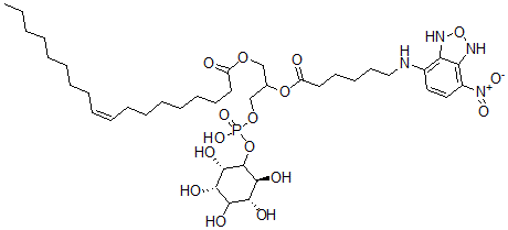 CAS#: 110121-15-8， [3-[Hydroxy-[(2S,3S,5R,6S)-2,3,4,5,6-Pentahydroxycyclohexyl]Oxyphosphoryl]Oxy-2-[6-[(4-Nitro-1,3-Dihydro-2,1,3-Benzoxadiazol-7-Yl)Amino]Hexanoyloxy]Propyl] (Z)-Octadec-9-Enoate