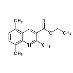 structure of CAS# 110139-48-5, Ethyl 2,5,8-Trimethyl-3-Quinolinecarboxylate