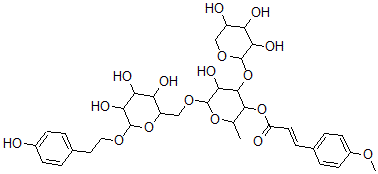 CAS#: 110267-42-0， [5-Hydroxy-2-Methyl-6-[[3,4,5-Trihydroxy-6-[2-(4-Hydroxyphenyl)Ethoxy]Oxan-2-Yl]Methoxy]-4-(3,4,5-Trihydroxyoxan-2-Yl)Oxyoxan-3-Yl] (E)-3-(4-Methoxyphenyl)Prop-2-Enoate