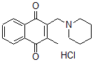 CAS#: 110278-78-9， 2-Methyl-3-(Piperidin-1-Ylmethyl)Naphthalene-1,4-Dione Hydrochloride