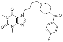 CAS#: 110390-84-6， 7-[4-[4-(4-Fluorobenzoyl)Piperidin-1-Yl]Butyl]-1,3-Dimethylpurine-2,6-Dione