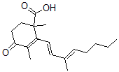 CAS#: 11043-91-7， 1,3-Dimethyl-2-[(1E,3E)-3-Methylocta-1,3-Dienyl]-4-Oxocyclohex-2-Ene-1-Carboxylic Acid