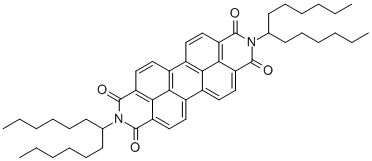 structure of CAS# 110590-84-6, 2,9-Bis(1-Hexylheptyl)-Anthra[2,1,9-Def:6,5,10-d'e'f']Diisoquinoline-1,3,8,10(2H,9H)-Tetrone;2,9-Di(Tridec-7-Yl)-Anthra2,1,9-Def:6,5,10-D'e'f'diisoquinoline-1,3,8,10-Tetrone