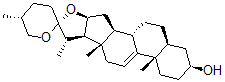 CAS#: 1106-20-3， (25R)-5alpha-Spirost-9(11)-En-3beta-Ol