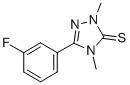 CAS 登录号：110623-33-1， 5-(3-氟苯基)-2,4-二甲基-1,2,4-三唑-3-硫酮