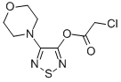 structure of CAS# 110638-01-2, 1-Chloro-3-[[4-(4-Morpholinyl)-1,2,5-Thiadiazol-3-Yl]Oxy]-2-Propanone;4-Morpholin-4-Yl-1,2,5-Thiadiazol-3-Yl Chloroacetate 97%;4-MORPHOLIN-4-YL-1,2,5-THIADIAZOL-3-YL CHLOROACETATE