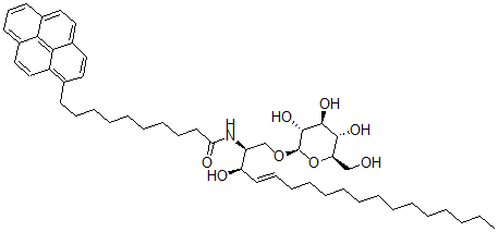 CAS#: 110668-37-6， N-[(E,2S,3R)-3-Hydroxy-1-[(2R,3R,4S,5S,6R)-3,4,5-Trihydroxy-6-(Hydroxymethyl)Oxan-2-Yl]Oxyoctadec-4-En-2-Yl]-10-Pyren-1-Yldecanamide
