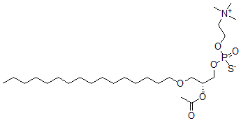 CAS#: 110786-03-3， 2-[[(2R)-2-Acetyloxy-3-Hexadecoxypropoxy]-Oxidophosphinothioyl]Oxyethyl-Trimethylazanium
