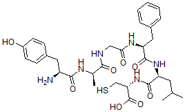 CAS#: 110881-59-9， 2-Ala-6-cys-leu-enkephalin