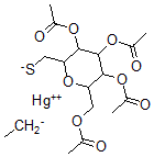 CAS#: 110913-61-6， 2,6-Anhydro-S-(ethylmercury(II))-1-thio-glycero-manno-heptitol 1,3,4,5-tetraacetate