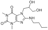 CAS#: 111038-28-9， 8-Butylamino-7-(2,3-Dihydroxypropyl)-1,3-Dimethylpurine-2,6-Dione