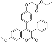 CAS#: 111038-34-7， Ethyl 2-[4-(7-Methoxy-2-Oxo-3-Phenylchromen-4-Yl)Phenoxy]Acetate