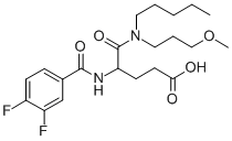 CAS#: 111106-23-1， 4-[(3,4-Difluorobenzoyl)Amino]-5-(3-Methoxypropyl-Pentylamino)-5-Oxopentanoic Acid