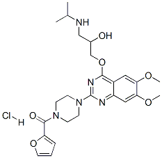 CAS#: 111218-83-8， Furan-2-Yl-[4-[4-[2-Hydroxy-3-(Propan-2-Ylamino)Propoxy]-6,7-Dimethoxyquinazolin-2-Yl]Piperazin-1-Yl]Methanone Hydrochloride
