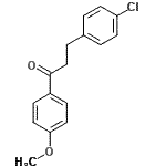 structure of CAS# 111302-55-7, 3-(4-Chlorophenyl)-1-(4-Methoxyphenyl)-1-Propanone;3-(4-chlorophenyl)-1-(4-methoxyphenyl)-1-propanone;3-(4-chlorophenyl)-4'-methoxypropiophenone;AK-087/42718363