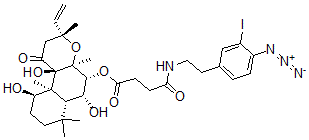 CAS#: 111399-48-5， [(3R,4aS,5R,6R,6aR,10R,10aS,10bR)-3-Ethenyl-6,10,10B-Trihydroxy-3,4a,7,7,10a-Pentamethyl-1-Oxo-5,6,6a,8,9,10-Hexahydro-2H-Benzo[f]Chromen-5-Yl] 4-[2-(4-Azido-3-Iodophenyl)Ethylamino]-4-Oxobutanoate