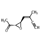 CAS#: 111399-76-9， 1-{(2S,3R)-3-[(1Z)-2-Methyl-1-Buten-3-Yn-1-Yl]-2-Oxiranyl}Ethanone