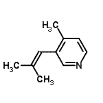 CAS#: 111422-56-1， 4-Methyl-3-(2-Methyl-1-Propen-1-Yl)Pyridine