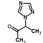 structure of CAS# 111451-34-4, 3-(1H-1,2,4-Triazol-1-Yl)-2-Butanone;1-(3-Oxobut-2-yl)-1H-1,2,4-triazole;3-(1,2,4-triazolyl)butan-2-one;3-(1H-1,2,4-Triazol-1-yl)-2-butanone