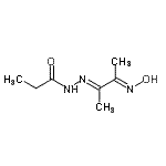 CAS#: 111544-84-4， N'-[(2E,3E)-3-(Hydroxyimino)-2-Butanylidene]Propanehydrazide