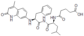 CAS#: 111574-83-5， 5-[[(2S)-4-Methyl-1-[[(2S)-2-[(4-Methyl-2-Oxo-1H-Quinolin-7-Yl)Amino]-3-Phenylpropanoyl]Amino]-1-Oxopentan-2-Yl]Amino]-5-Oxopentanoic Acid