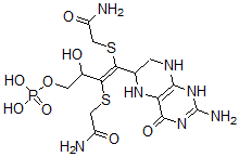 CAS#: 111589-64-1， [(E)-3,4-Bis[(2-Amino-2-Oxoethyl)Sulfanyl]-4-(2-Amino-4-Oxo-5,6,7,8-Tetrahydro-1H-Pteridin-6-Yl)-2-Hydroxybut-3-Enyl] Dihydrogen Phosphate