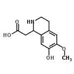 CAS#: 111599-06-5， (7-Hydroxy-6-Methoxy-1,2,3,4-Tetrahydro-1-Isoquinolinyl)Acetic Acid