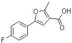结构式 CAS# 111787-88-3, 5-(4-氟苯基)-2-甲基-3-糠酸