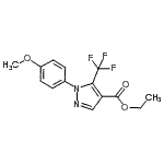 CAS#: 112055-38-6， Ethyl 1-(4-Methoxyphenyl)-5-(Trifluoromethyl)-1H-Pyrazole-4-Carboxylate