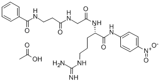 CAS#: 112283-16-6， Benzoyl-beta-alanyl-glycyl-arginine-4-nitroanilide acetate