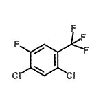 结构式 CAS# 112290-01-4, 1,5-二氯-2-氟-4-(三氟甲基)苯