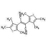 结构式 CAS# 112440-50-3, (2E)-2,3-二(2,4,5-三甲基-3-噻吩基)-2-丁烯二腈