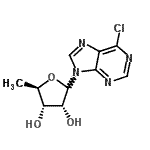CAS#: 112506-90-8， 6-Chloro-9-(5-Deoxy-D-Ribofuranosyl)-9H-Purine