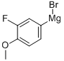 structure of CAS# 112780-67-3, Bromo(3-Fluoro-4-Methoxyphenyl)-Magnesium;3-FLUORO-4-METHOXYPHENYLMAGNESIUM BROMIDE, 0.5M SOLUTION IN TETRAHYDROFURAN;3-Fluoro-4-Methoxyphenylmagnesium Bromide, 0.5M Solution In THF, Acroseal;3-Fluoro-4-Methoxyphenylmagnesium Bromide, 0.50 M In 2-Methf
