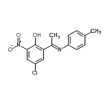 CAS#: 112932-69-1， 4-Chloro-2-[(1E)-N-(4-Methylphenyl)Ethanimidoyl]-6-Nitrophenol