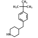 CAS#: 112937-99-2， 4-[4-(2-Methyl-2-Propanyl)Benzyl]Piperidine