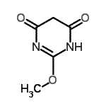 structure of CAS# 112977-55-6, 2-Methoxy-4,6(1H,5H)-Pyrimidinedione;2-methoxypyrimidine-4,6(1H,5H)-dione