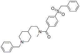 CAS 登录号:113045-24-2, 1-苄基-4-(2-(N-(4'-(苄基磺酰基)苯甲酰基)-N-甲基氨基)乙基)哌啶