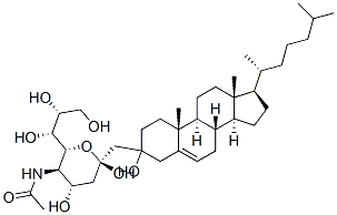 CAS#: 113108-90-0， 5-Dideoxy-D-Glycero-alpha-D-Galacto-2-Nonulopyranosonic Acid 5-(Acetylamino)-3 (3beta)-Cholest-5-En-3-Yl Ester