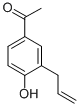 structure of CAS# 1132-05-4, 1-[4-Hydroxy-3-(2-Propen-1-Yl)Phenyl]-Ethanone;1-(3-Allyl-4-Hydroxy-Phenyl)Ethanone;1-(3-Allyl-4-Hydroxyphenyl)Ethanone;1-(4-Hydroxy-3-Prop-2-Enyl-Phenyl)Ethanone