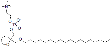CAS#: 113201-37-9， (Tetrahydro-2-(octadecyloxy)methylfuran-2-yl)methoxyphosphocholine