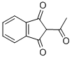 structure of CAS# 1133-72-8, 2-Acetyl-1,3-Indanedione;2-Acetylindane-1,3-Dione;2-Acetylindane-1,3-Quinone;2-Ethanoylindene-1,3-Dione