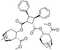 CAS#: 113350-54-2， Bis[(1R,2R,5S)-2-Methoxycarbonyl-8-Methyl-8-Azabicyclo[3.2.1]Octan-3-Yl] (1S,2S,3R,4S)-3,4-Di(Phenyl)Cyclobutane-1,2-Dicarboxylate
