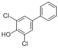 structure of CAS# 1137-59-3, 4-Hydroxy-3,5-Dichlorobiphenyl;2,6-Dichloro-4-Phenyl-Phenol;3,5-Dichloro-4-Hydroxybiphenyl;4-Hydroxy-3,5-Dichlorobiphenyl